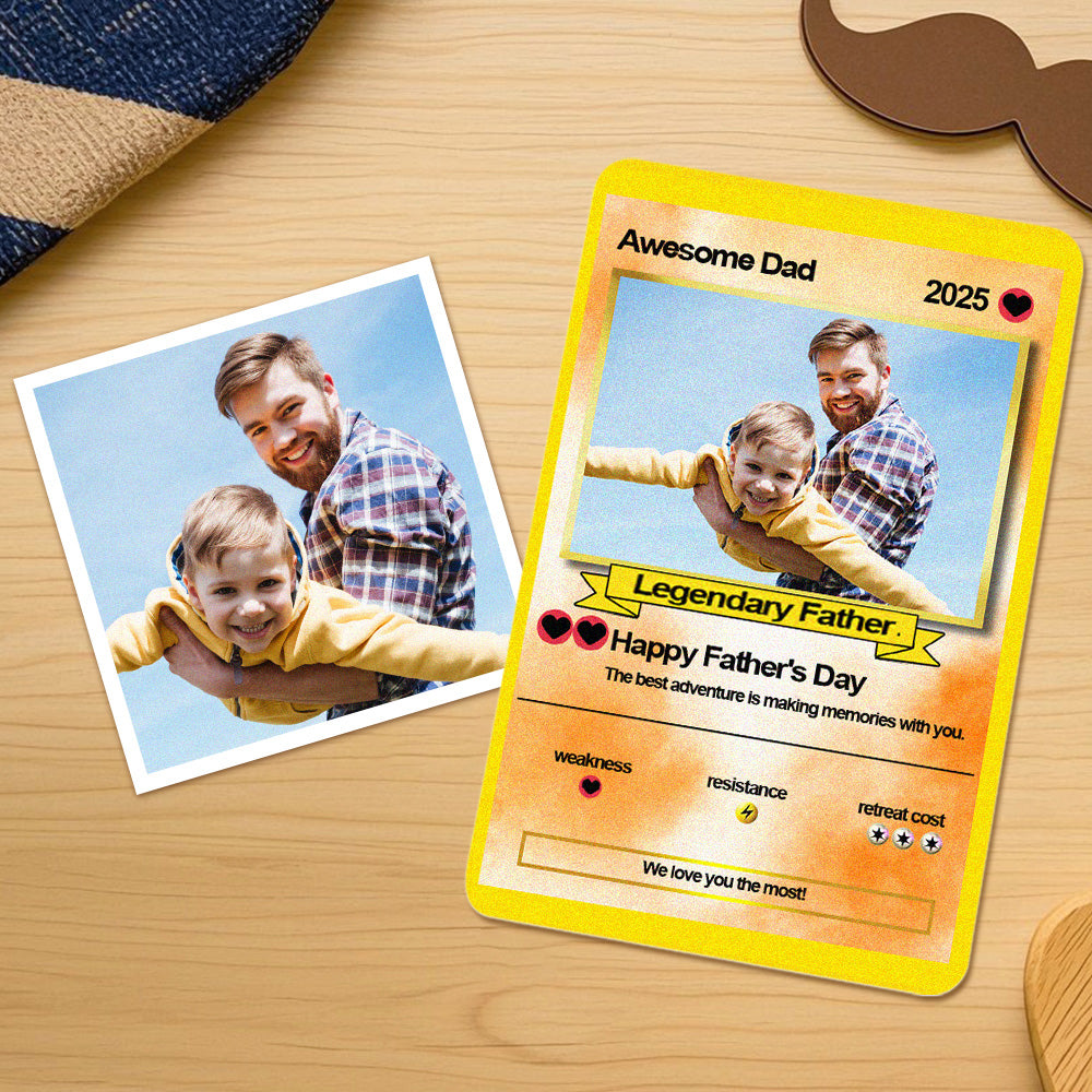 We Choose You Forever Custom Poke Card Fathers Day Gift For Poke Loving Dads Gift For Dad