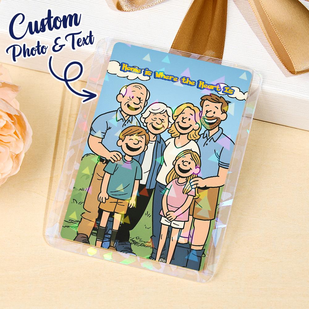 Custom Adventure Style Card Present for family Turn Your Photo into a Unique Collectible