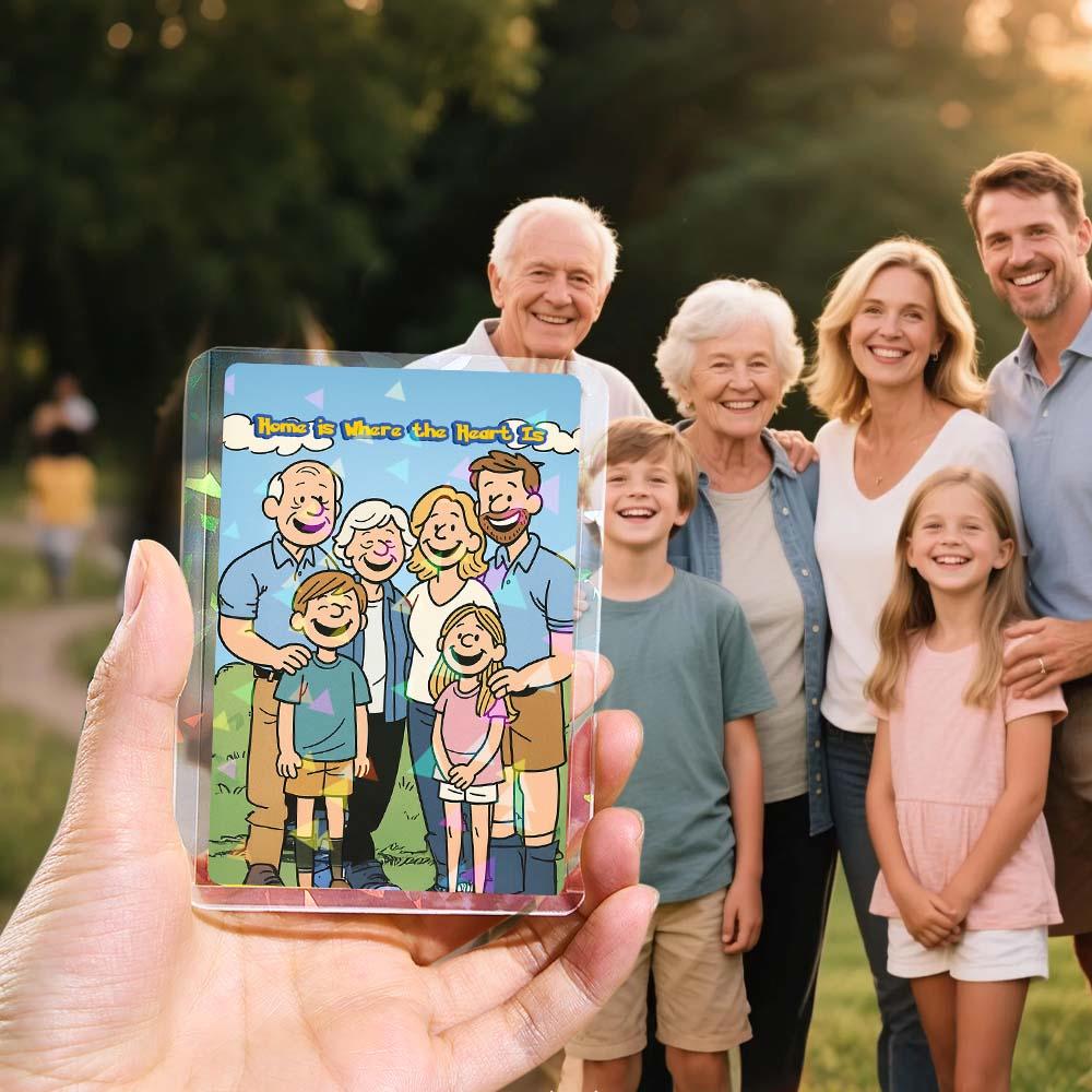 Custom Adventure Style Card Present for family Turn Your Photo into a Unique Collectible