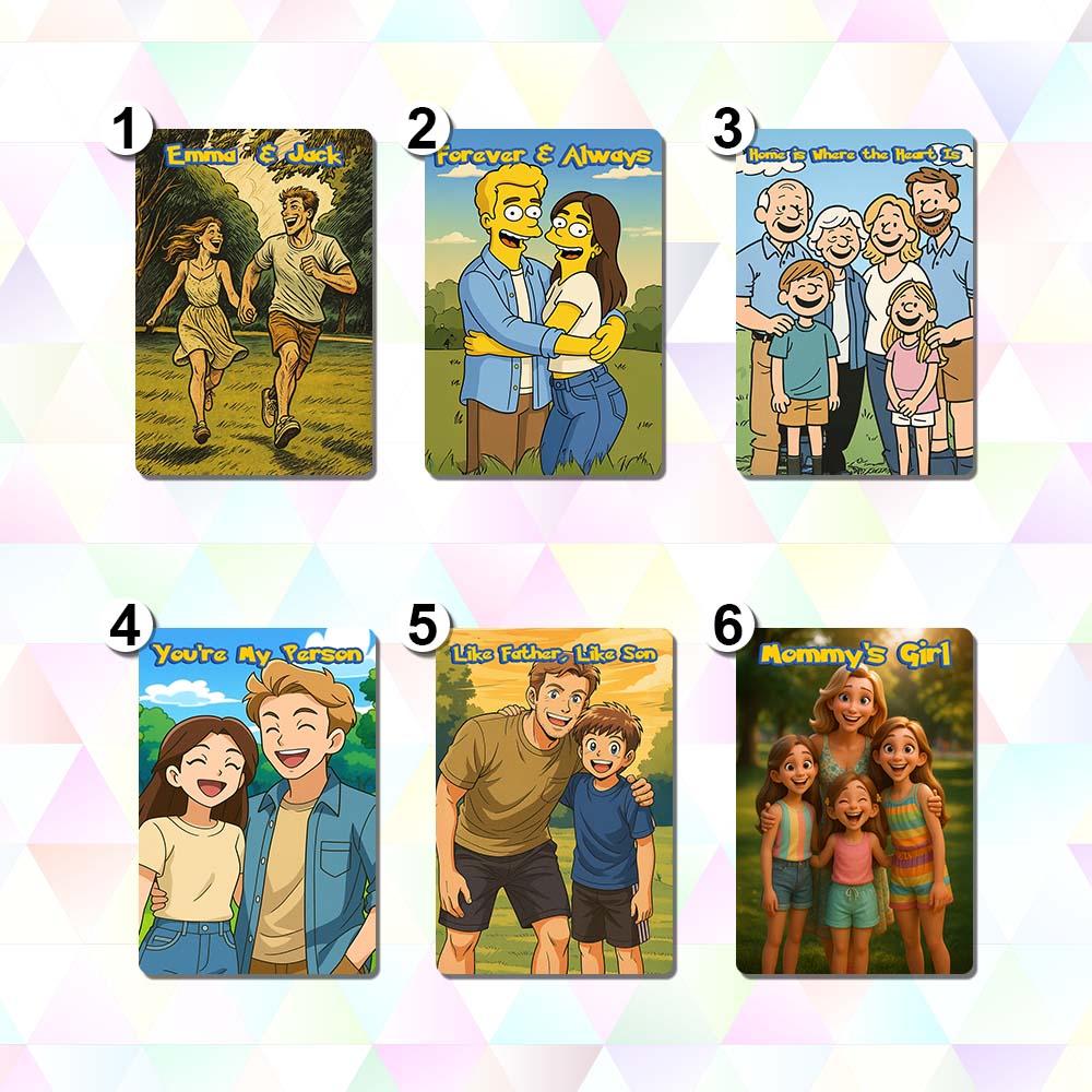 Custom Adventure Style Card Present for family Turn Your Photo into a Unique Collectible