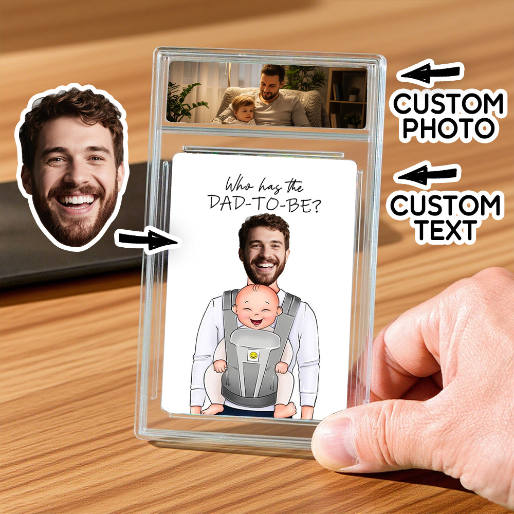 Custom Father's Day Poke Card Custom Poke Card Gift For Dad, Father's Day Gift, Custom Present