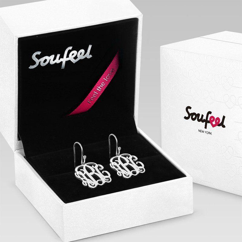Monogram Earrings Silver