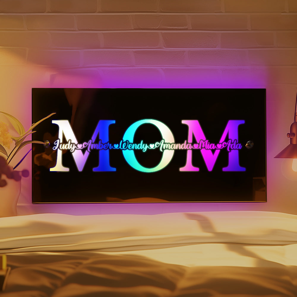 Custom Name Mirror Light Mother's Day Commemorate Gift