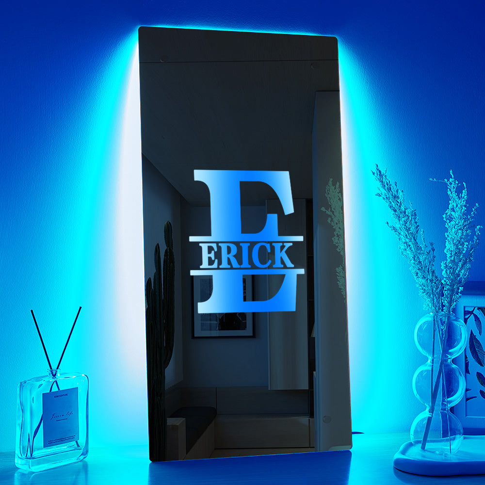 Custom Letter Wall Mirror Monogram Family Gift