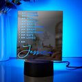 Custom Engraved Mirror Lamp Classic Colorful Light Home Gift