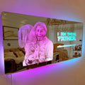 Custom Saber Plaque Mirror Sign Custom Name Led Multi Color Light Personalized I Am Their Father Father's Day Gifts