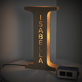 Custom Engraved Letter Lights Gift "I"