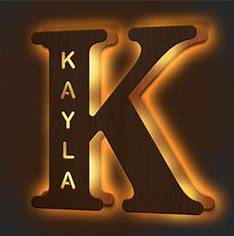 Custom Engraved Letter Lights Gift "K"