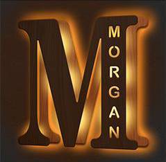 Custom Engraved Letter Lights Gift "M"