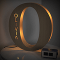 Custom Engraved Letter Lights Gift "O"