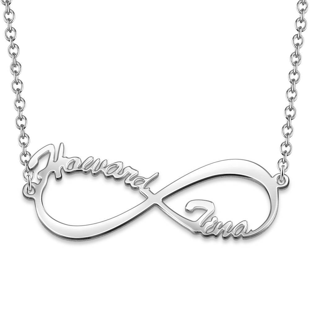Infinity Name Necklace Silver