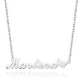 Personalized Butterfly Name Necklace, Perfect Gift for Girlfriend Silver