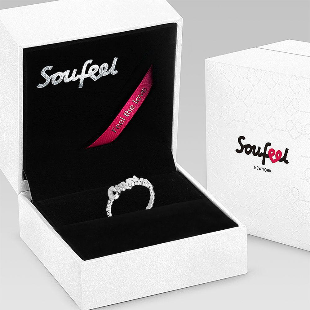 Name Rings, Personalize Gift For Her Platinum Plated - Silver