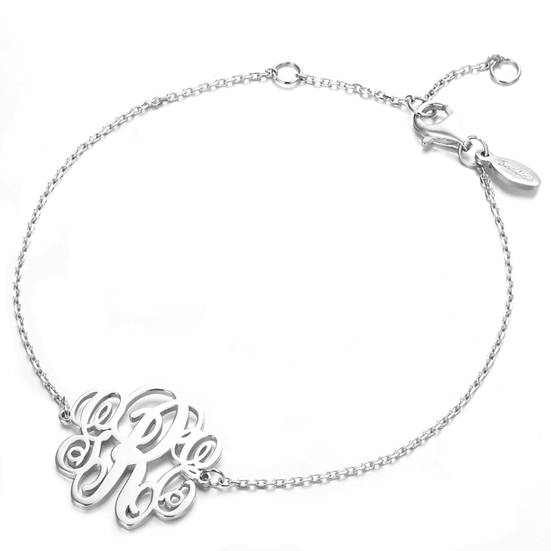 Monogram Bracelet Silver - Length Adjustable