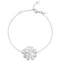 Monogram Bracelet Silver - Length Adjustable
