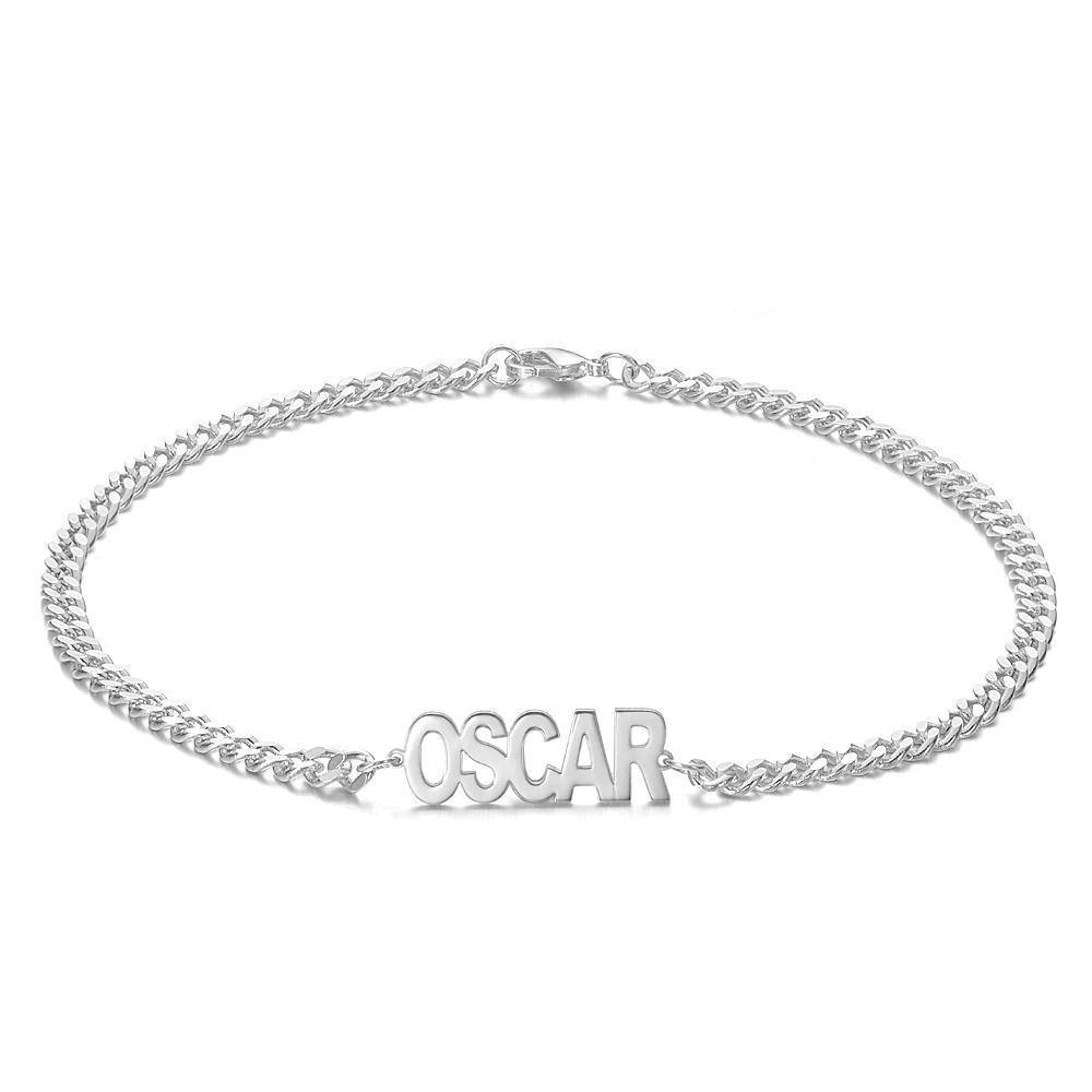 Men's Bracelet Engraved Bent card Bracelet  Gift for Boy - Rose Gold