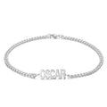 Men's Bracelet Dainty Name Bracelet Hypoallergenic Gift for Husband - Gold Plated