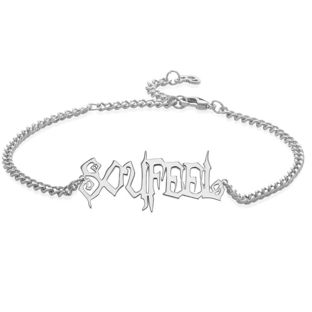 Custom Bracelet Name Bracelet Gifts Rose Gold Plated
