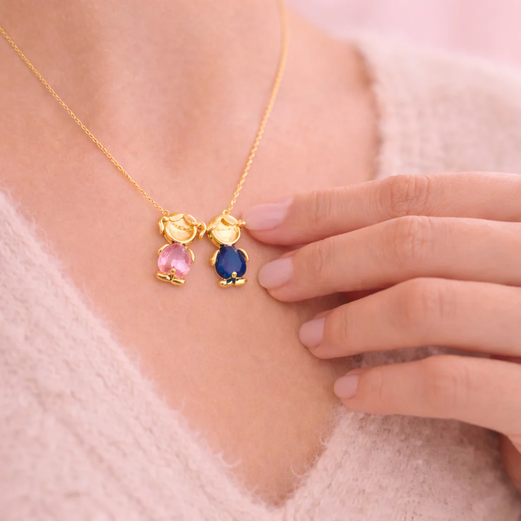 Necklace of Children Mom and Children Necklace