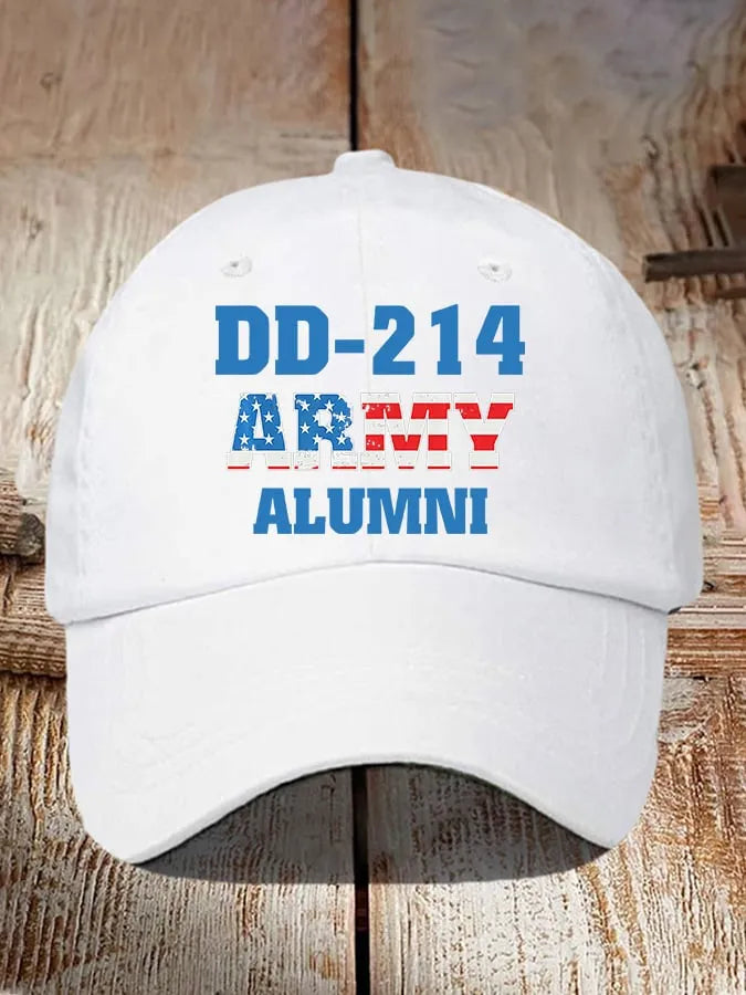 Retro DD-214 Army Alumni Print Baseball Cap