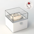 Magical Bear Cake Ring Box Surprise Gift Birthday Gift With Open Adjustable Promise Ring Gift For Lover For Her