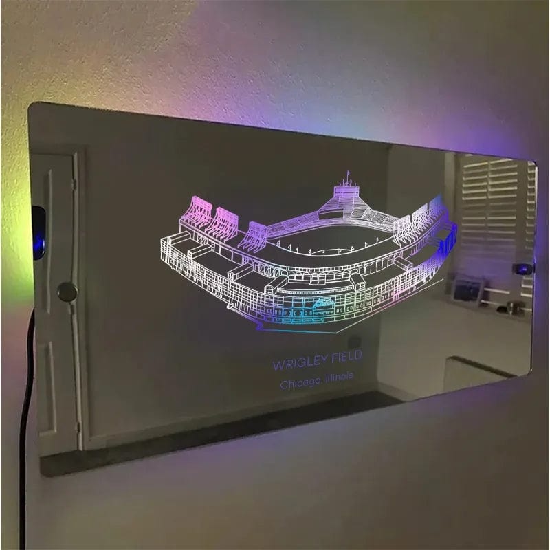 Minute Maid Park Mirror Light Custom Name and Date Personalized Gift for Sport Lover
