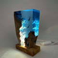 Art Resin Lamp Night Light Scuba Couple Diver Home Decor Gift Unique Christmas Gift Birthday Gift Ideas