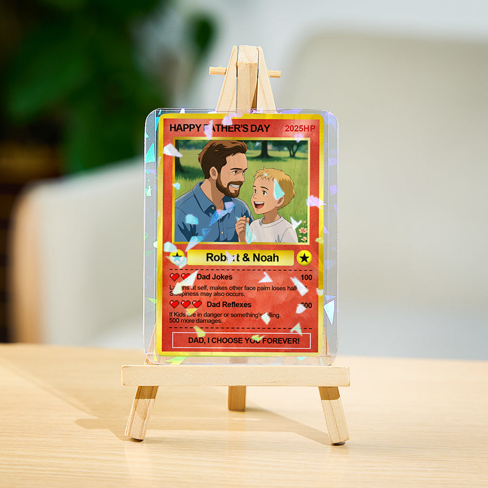 Custom Poke Card, Gift For dad, Father's Day Gift, Custom Poke Present
