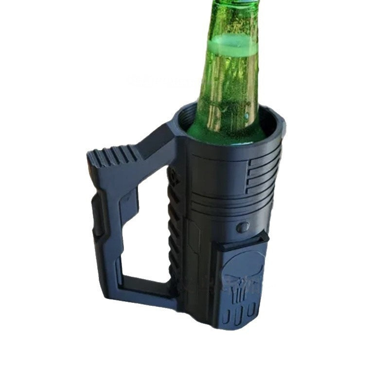 Tactical 12 oz Beer Bottle Holder with Bottle Opener - 3D Printed Beer Accessory - Unique Beer Lover Gift