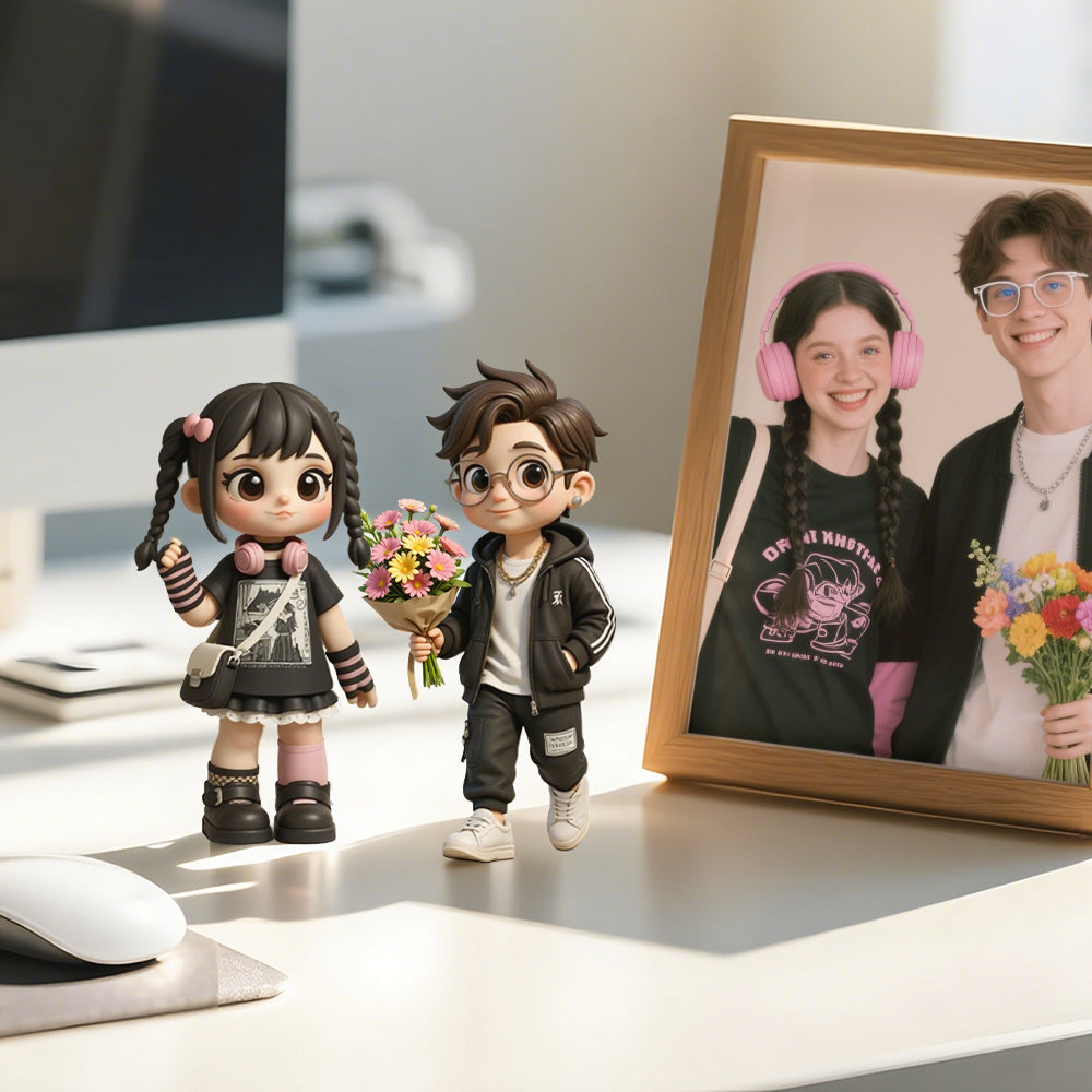 Custom 3D Mini Figure from Your Photo Personalized Desk Toy for Office Decor