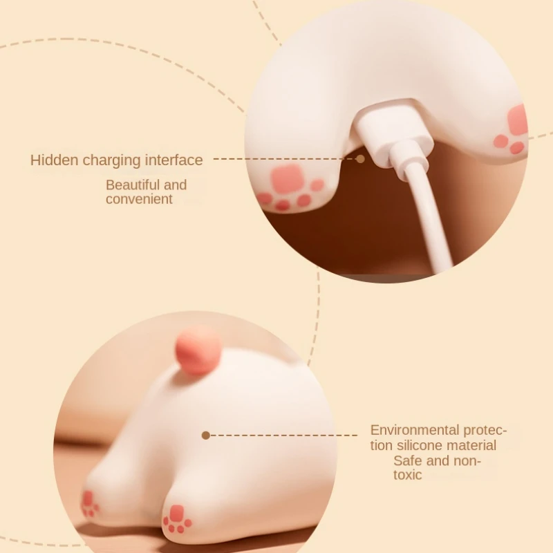 Cartoon Rabbit Night Light Big Face Rabbit Intelligent Atmosphere Lig