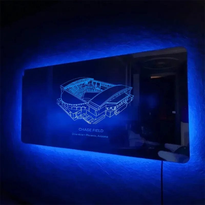 Yankee Stadium Mirror Light Custom Your Slogan Text Personalized Gift for Sport Lover