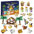 Christmas 24 Days Countdown Nativity Scene Building Block Set Christmas Advent Calendar Gift