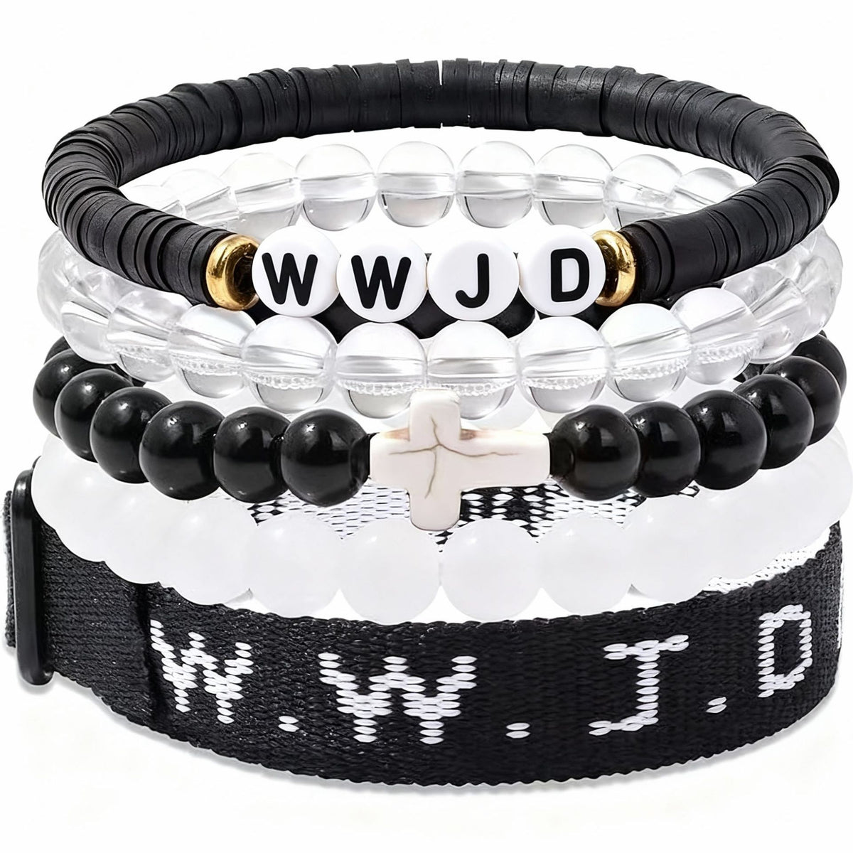Cross Three-Piece Bracelet Woven Bracelet