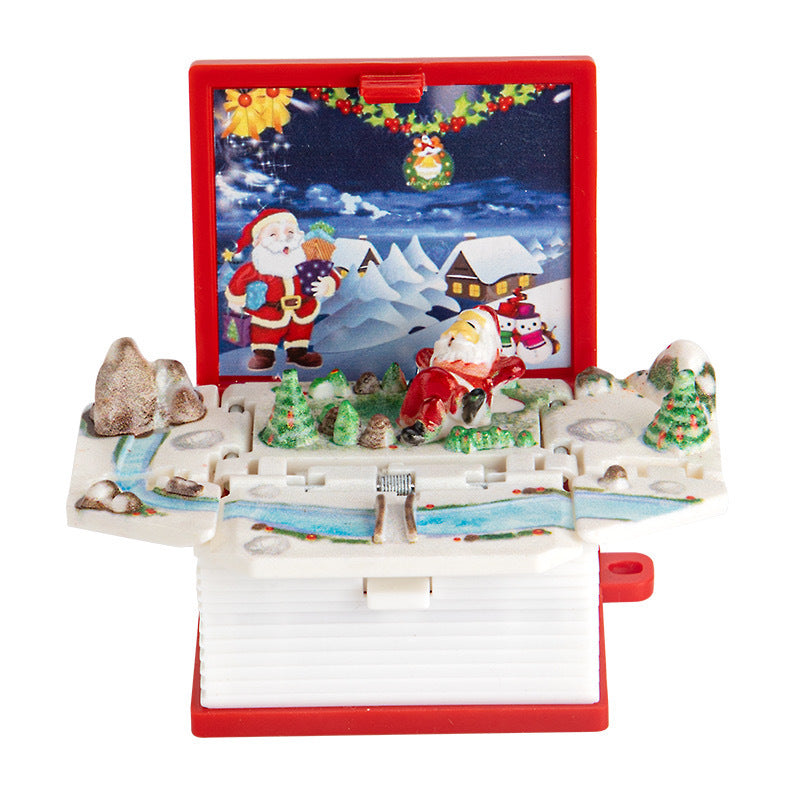 3d Pop-up Book Keychain Folding Bomb Book Decompression Pendant