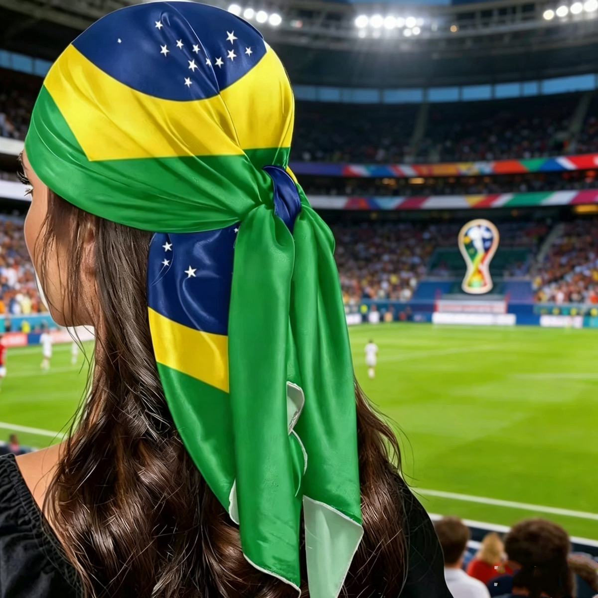 2026 Football Fever National Flag Bandana – Versatile USA Patriotic Headscarf & Outdoor Support Headband for Soccer Fans
