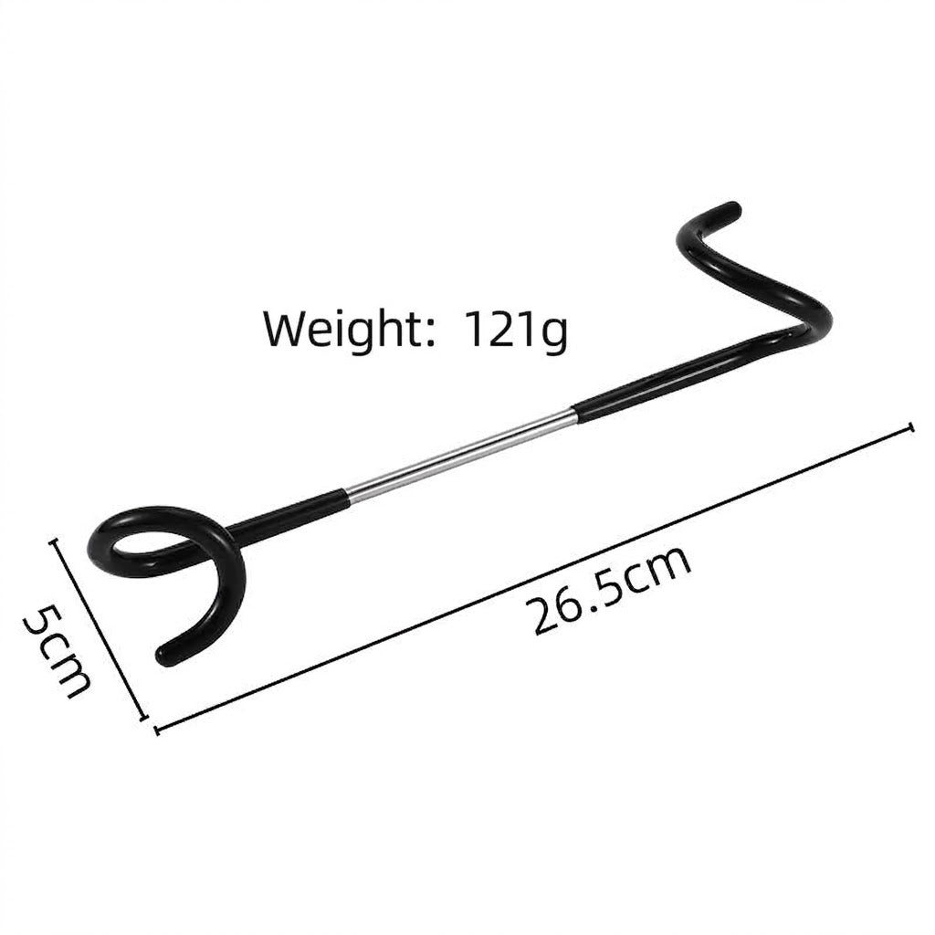 Plant Pole Hanging Hook No-Drill Extension Arm Hook Metal Plant Hanger Holder for Tension Rods Indoor Hanging Planters Macrame Baskets