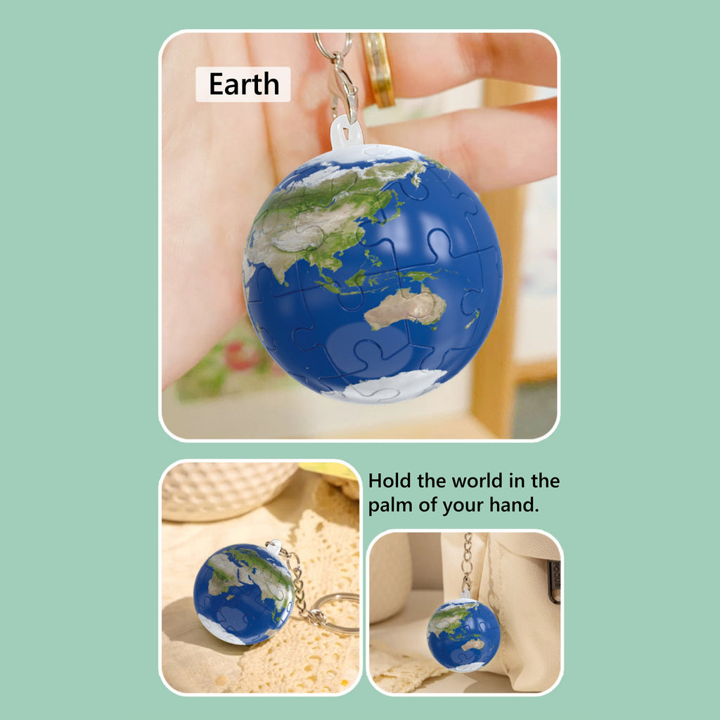 3d Puzzle Ball Keychain Basketball Building Block Educational Toy Pendant