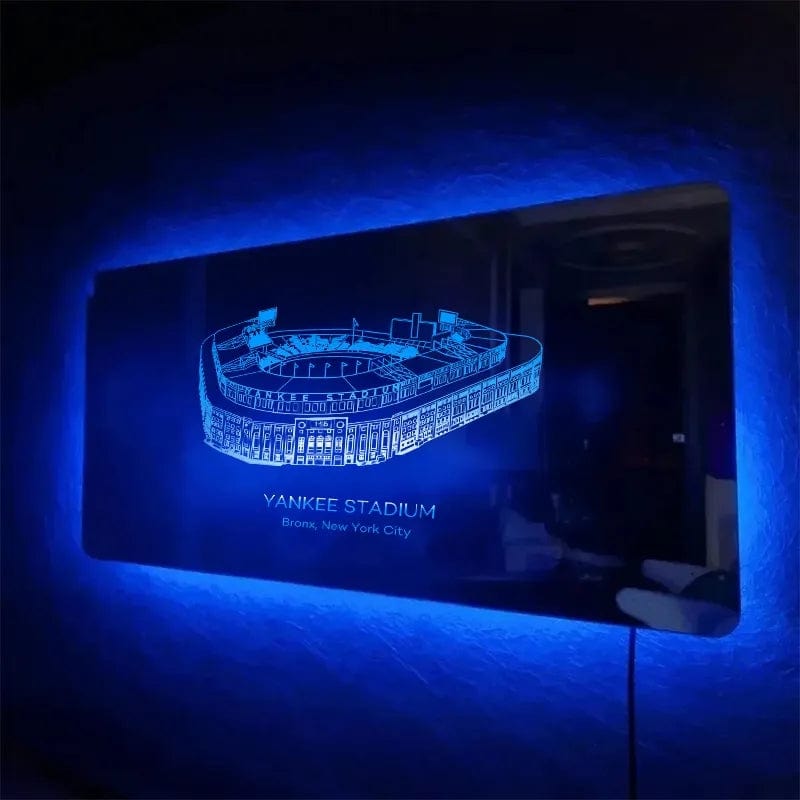 Target Field Mirror Light Custom Stadium Names Personalized Gift for Sport Lover
