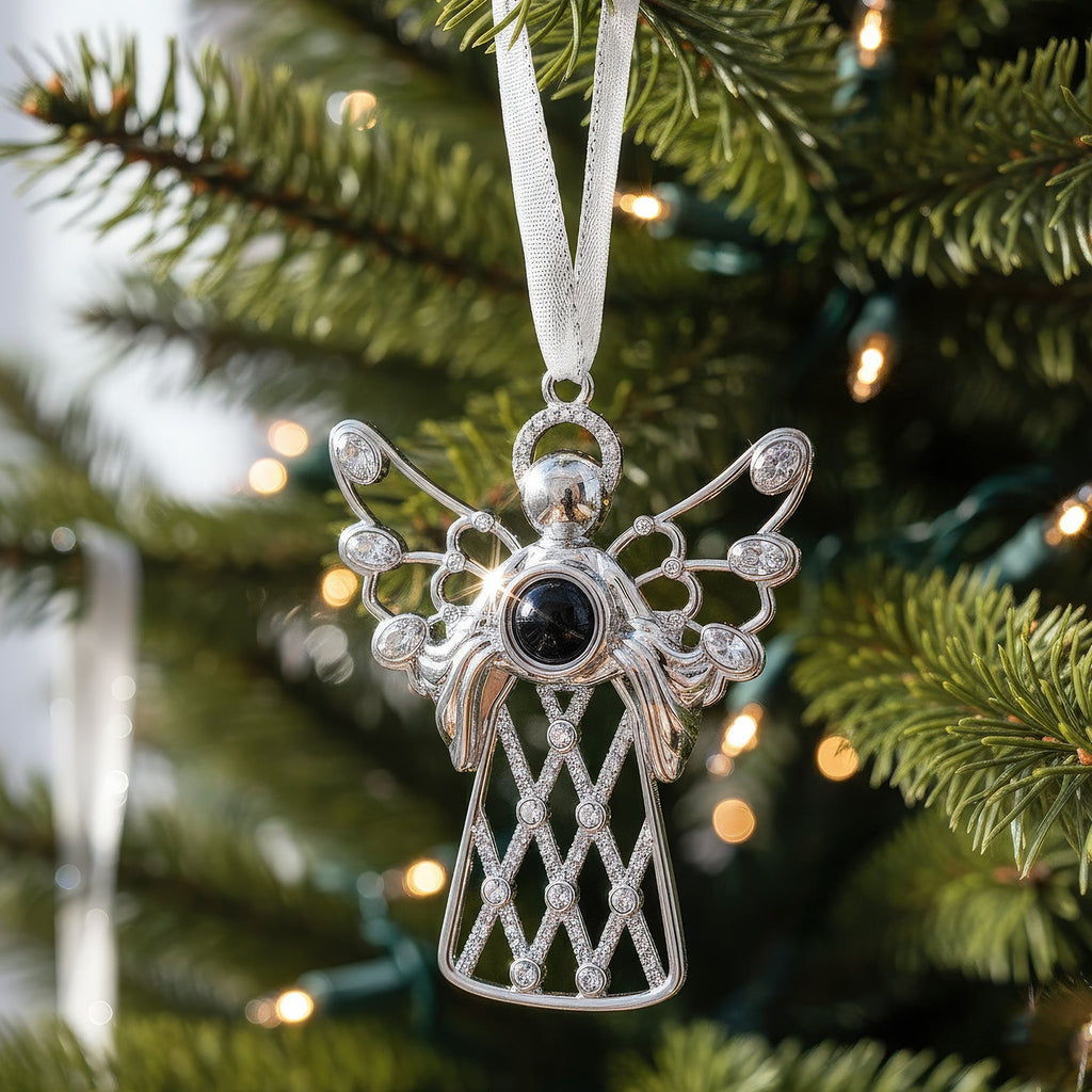Personalized Glimmering Angel Photo Ornament Projection Gem Ornament Christmas Tree Ornament Christmas Gifts