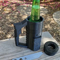 Tactical 12 oz Beer Bottle Holder with Bottle Opener - 3D Printed Beer Accessory - Unique Beer Lover Gift