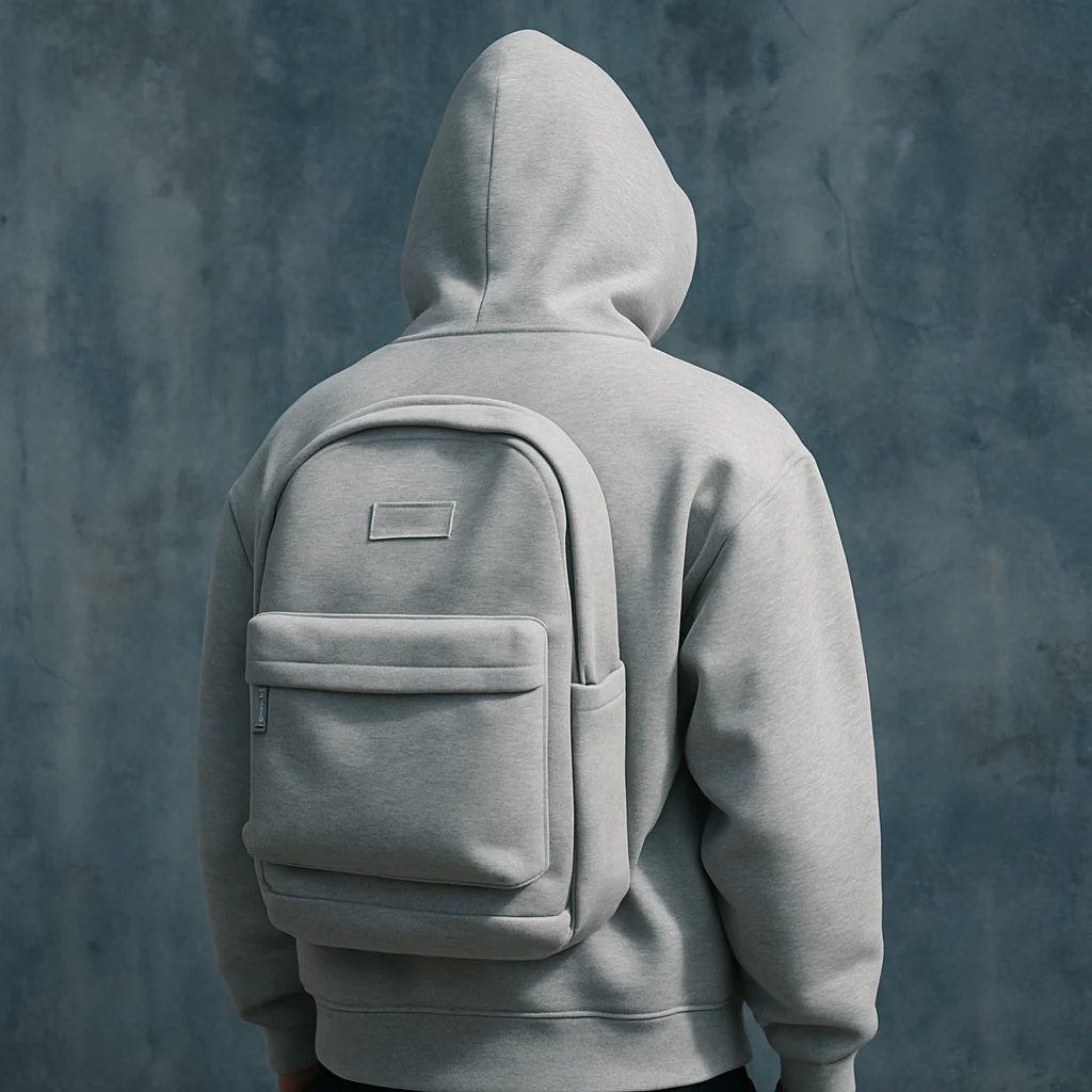 2-in-1 Backpack Hoodie Stylish Utility Sweatshirt with Built-In Storage Pocket