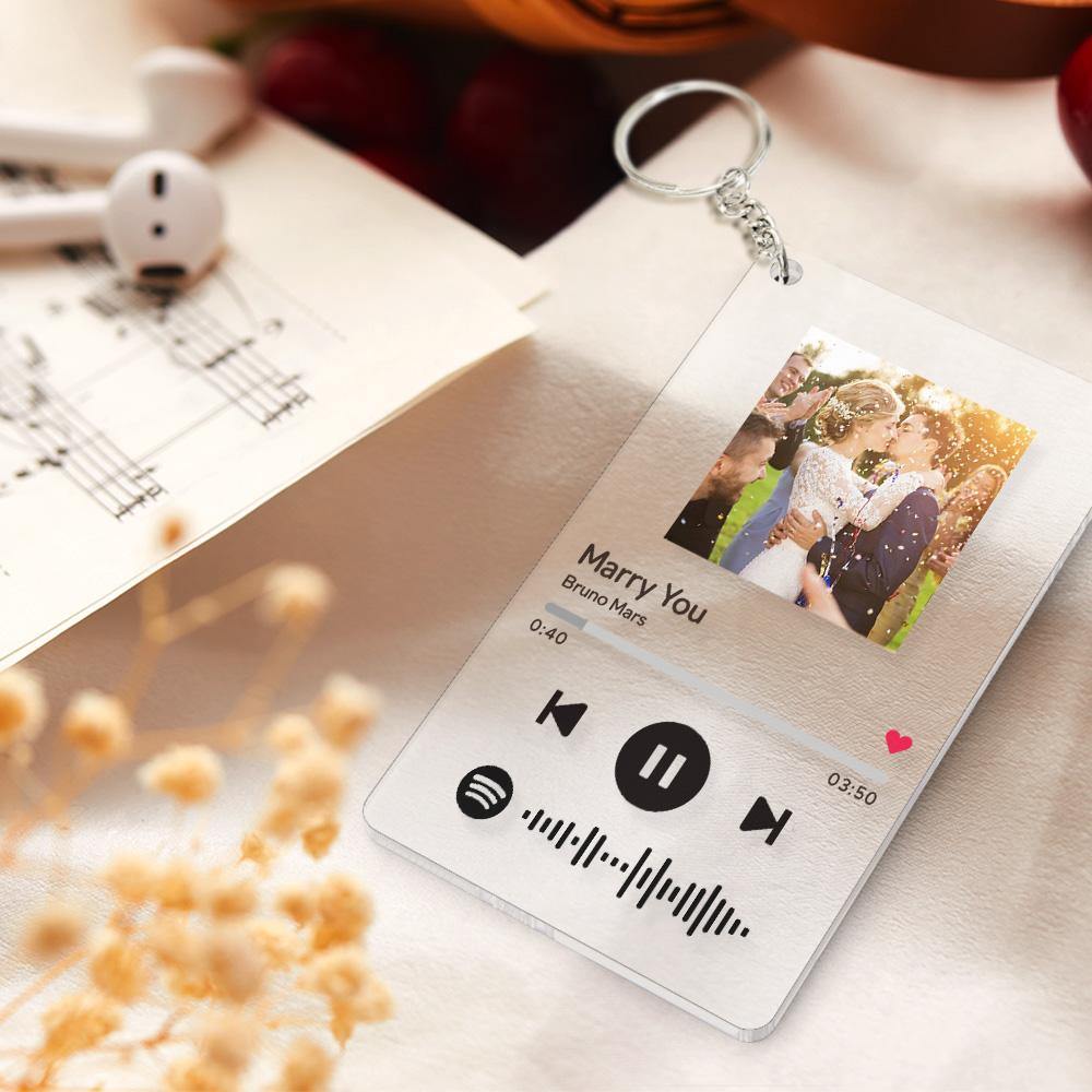Custom Spotify Plaque Scannable Music Glass Night Light  Romantic Gift