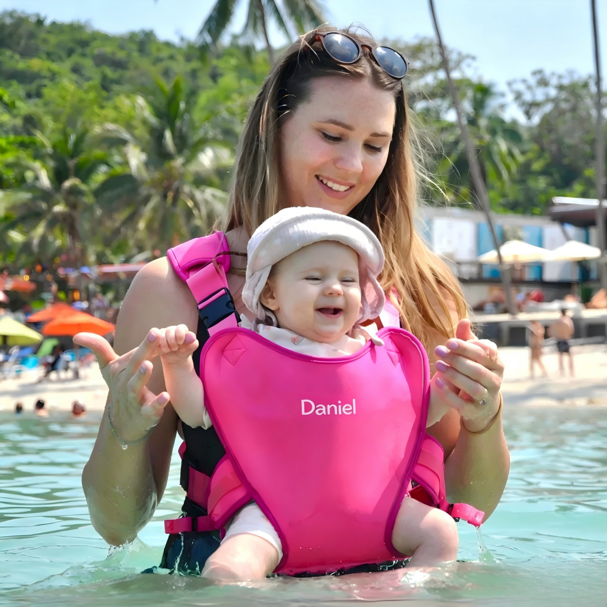 Personalized Baby Swimming Carrier Dual-Shoulder Sling for Children's Pools Diving Baby Carrier