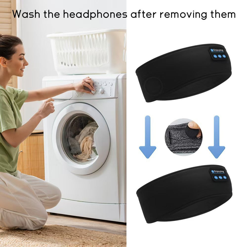 Wireless Bluetooth Music Headband Sports & Sleep Head Scarf Chargeable Sports Headphones Skiing Headwear