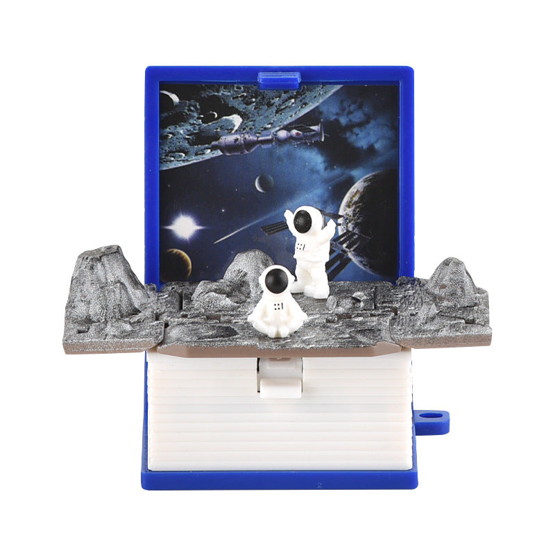 3d Pop-up Book Keychain Folding Bomb Book Decompression Pendant