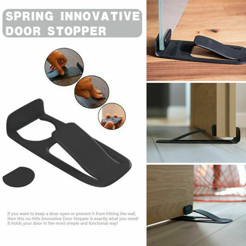 Door Stop Multi-Function Door Stopper Safety Protector Spring Innovative Door Stopper Properly Holds Your Door Open Door Wedge Holder