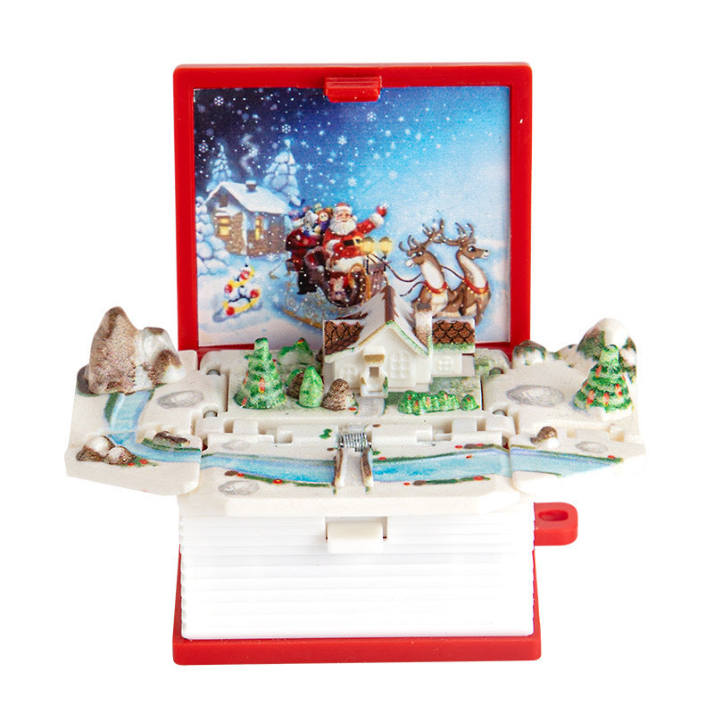 3d Pop-up Book Keychain Folding Bomb Book Decompression Pendant