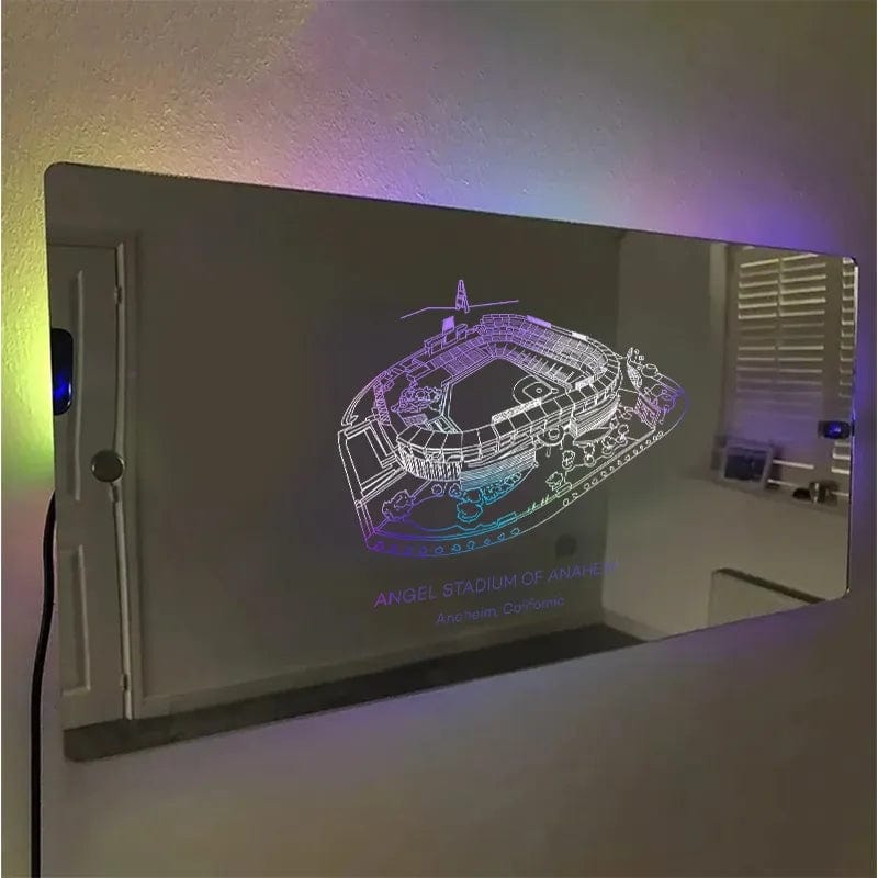 Yankee Stadium Mirror Light Custom Your Slogan Text Personalized Gift for Sport Lover