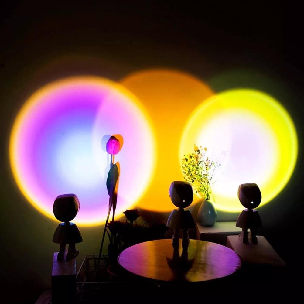 Modern Robot Sunset Lamp Christmas Gifts Tiktok Projection Lamp Romantic Gift Home Decor Light